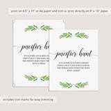 Printable pacifier hunt game download by LIttleSizzle