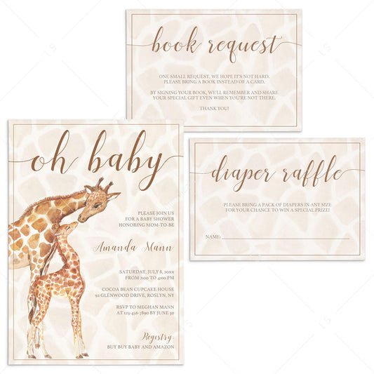 Safari Baby Shower Invitation Kit Gender Neutral by LittleSizzle