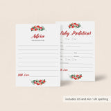 Huge Red and Greenery Baby Shower Games Package