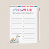 Baby Name Suggestions Game for Baby Shower Printable by LittleSizzle