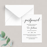 Postponed Baby Shower Announcement Card Template