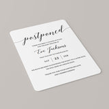 Postponed Baby Shower Announcement Card Template