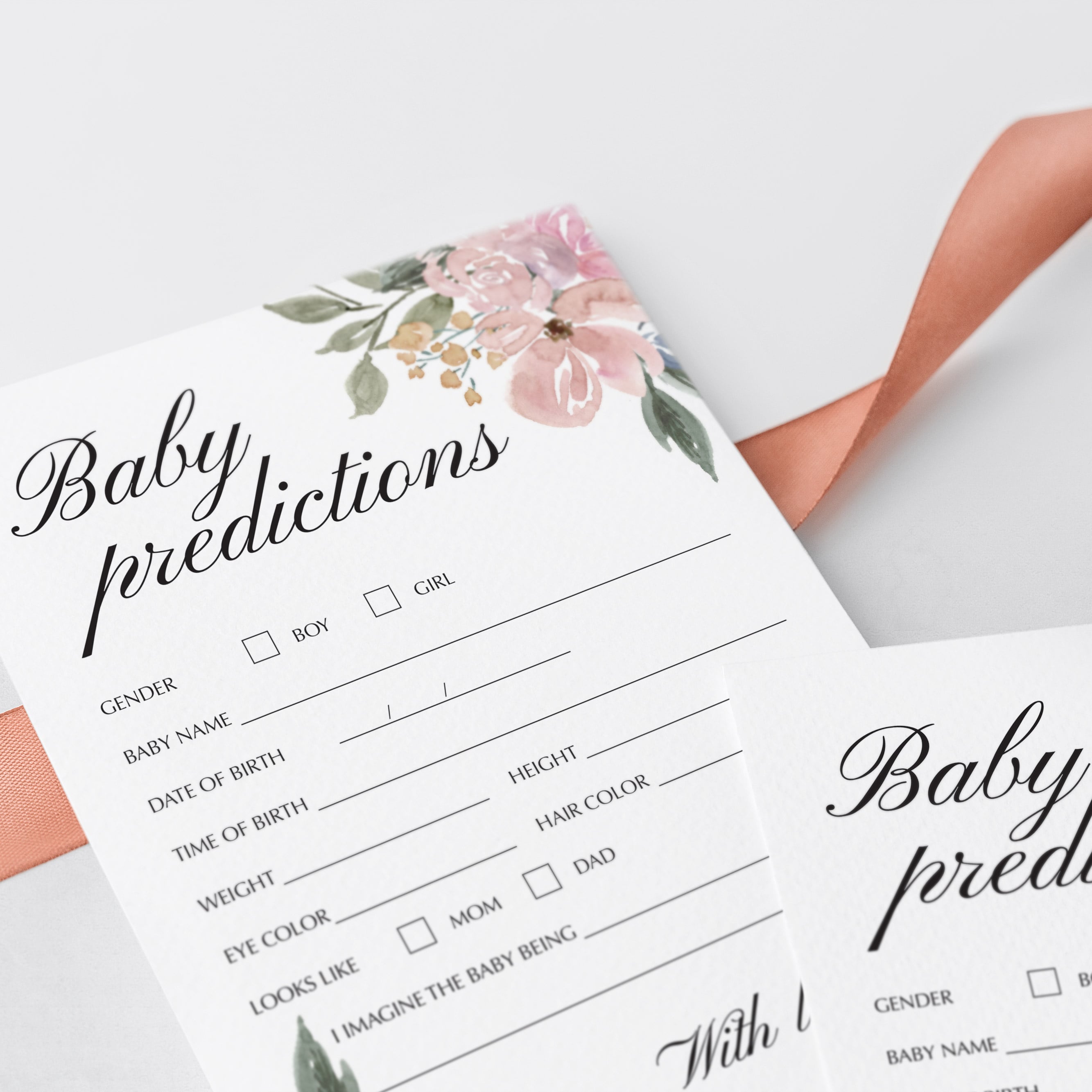 Predictions for baby elegant shower game by LittleSizzle