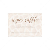 Wipes raffle tickets for baby shower printable by LittleSizzle