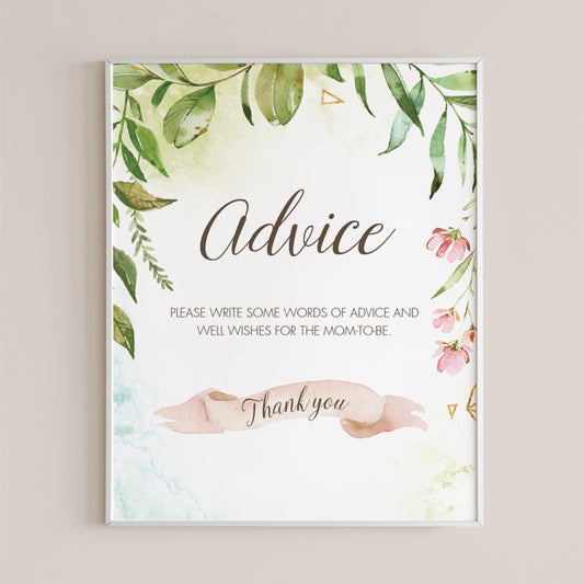 Garden baby shower activity and decor download by LittleSizzle