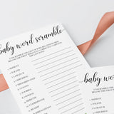 Watercolor leaves for a printable baby shower game by LittleSizzle