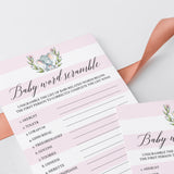 Baby word scramble game answers by LittleSizzle