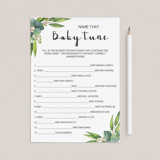 Baby shower song game answers download by LittleSizzle
