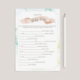 Printable baby music game for baby shower party by LittleSizzle