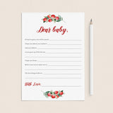 Huge Red and Greenery Baby Shower Games Package