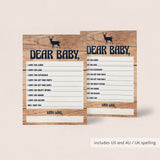 Woodland Baby Shower Wishes for Baby Cards