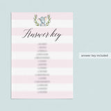 Gray elephant shower baby word scramble by LittleSizzle