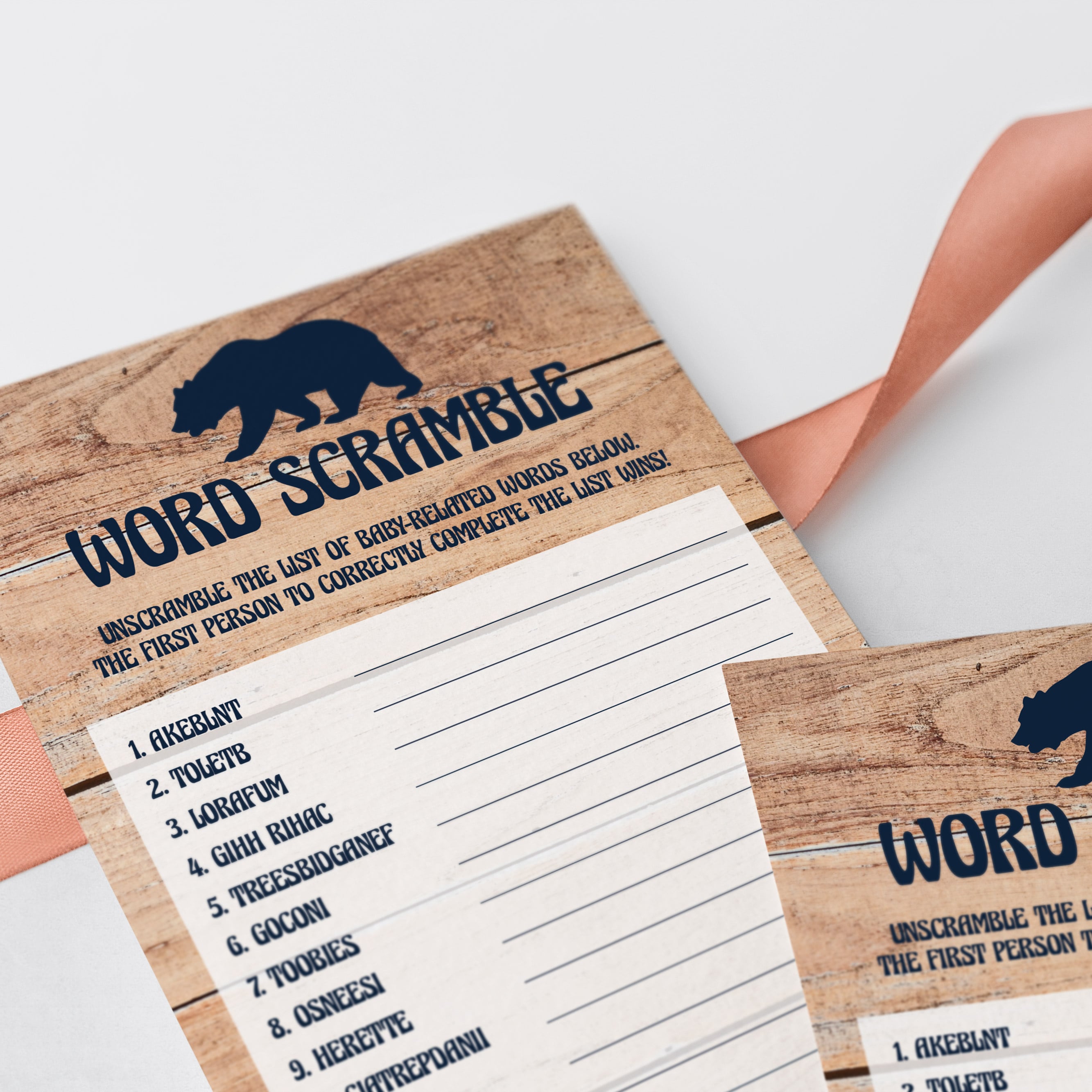 Instant download boy baby shower games by LittleSizzle