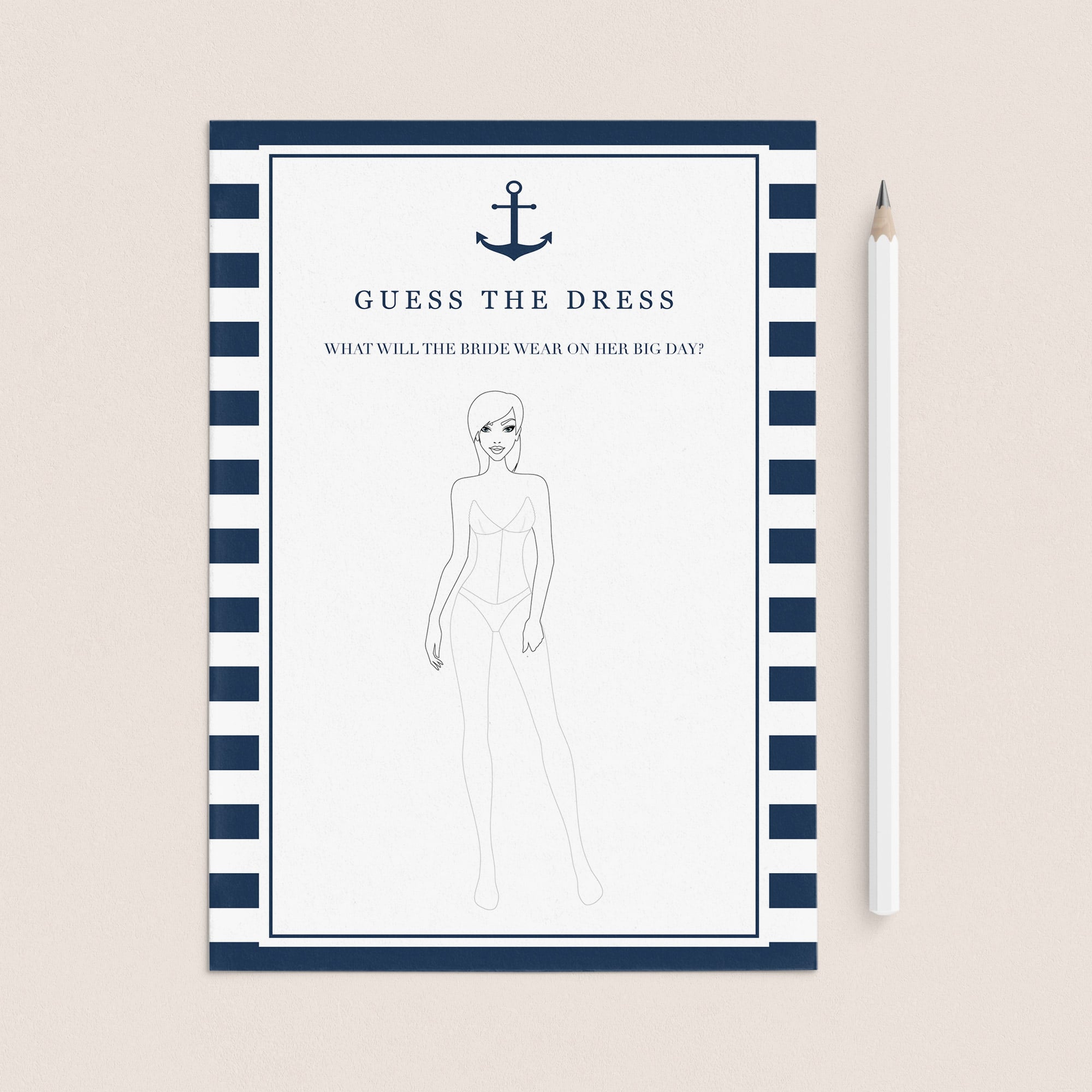bachelorette party guest the dress game printable