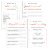Rose Gold Hen Party Games Bundle Printable by LittleSizzle