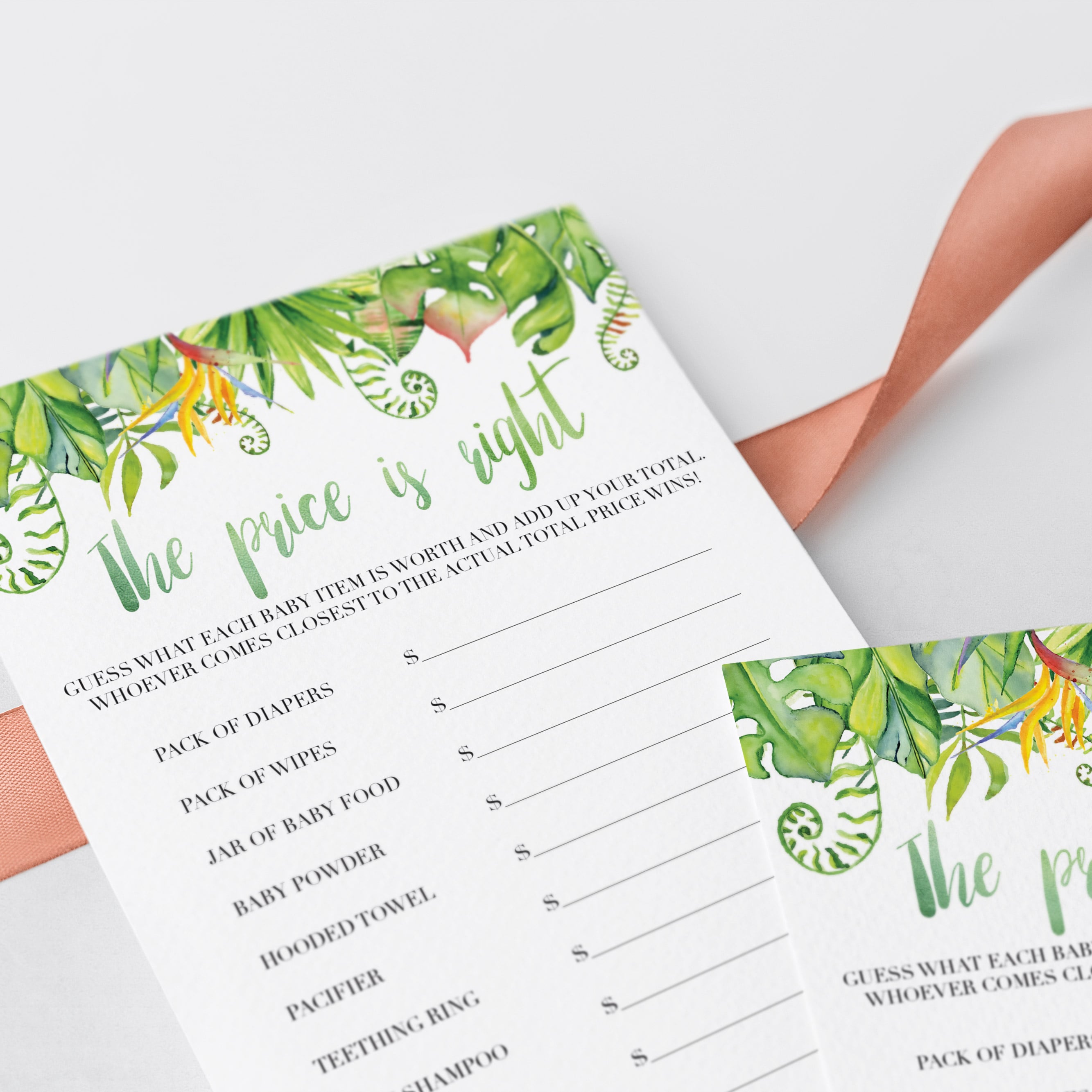 Hawaiian baby party games DIY by LittleSizzle