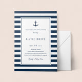Nautical Bridal Shower Bundle Complete Instant Download