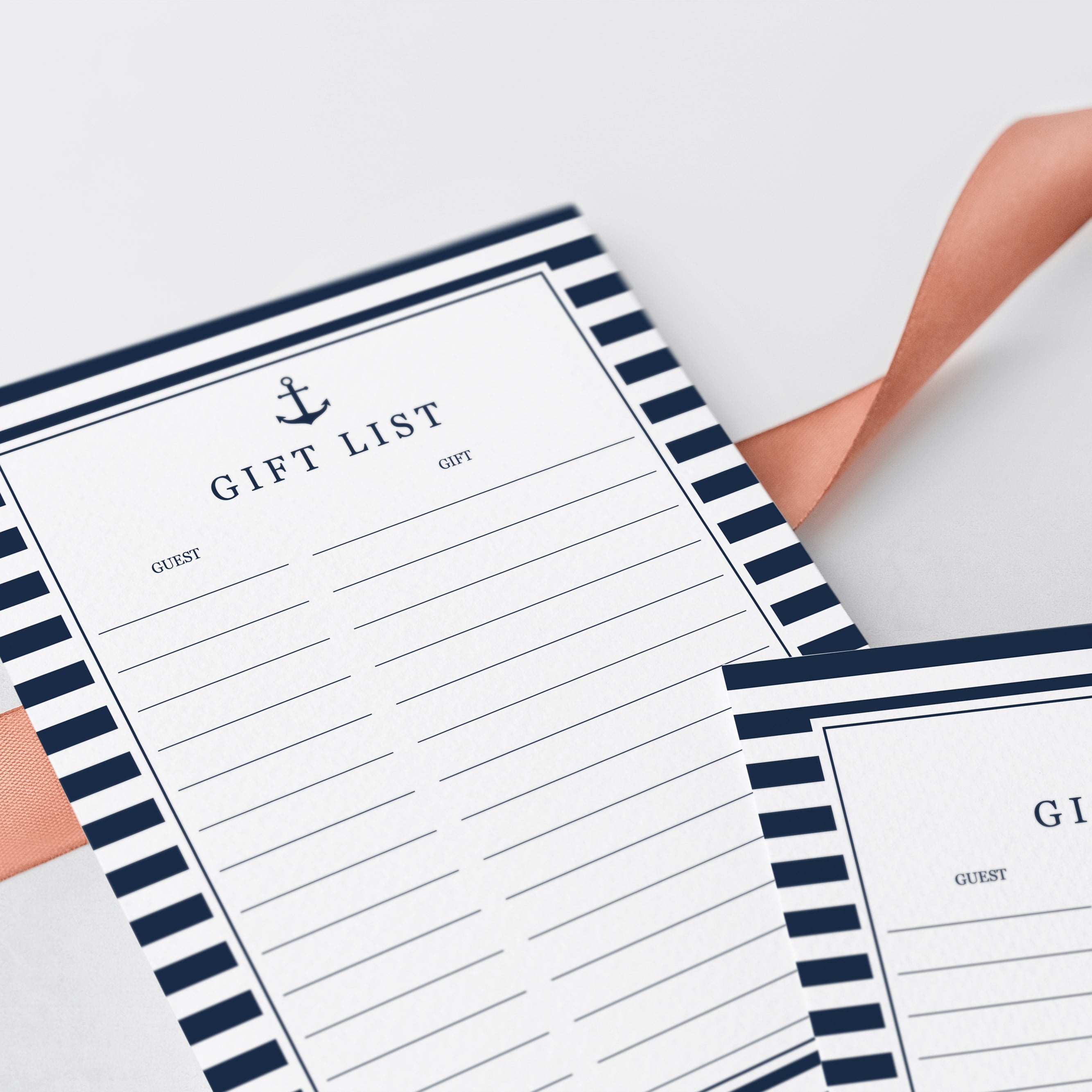 Printable Nautical Baby Shower Gift List by LittleSizzle