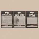 Brown bear shower printables by LittleSizzle