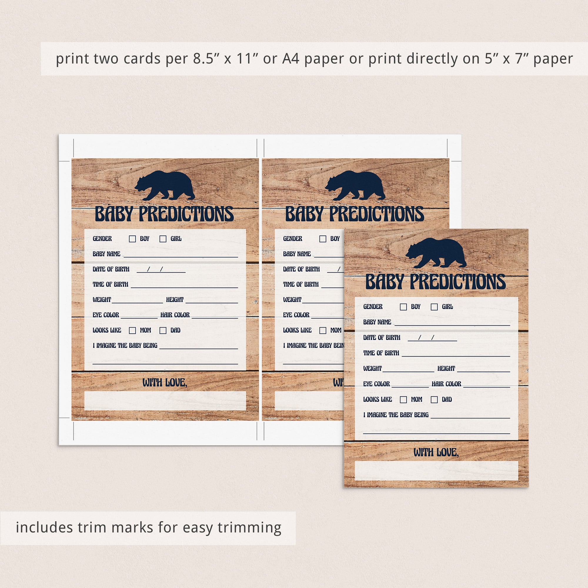 Rustic shower games download PDF by LittleSizzle