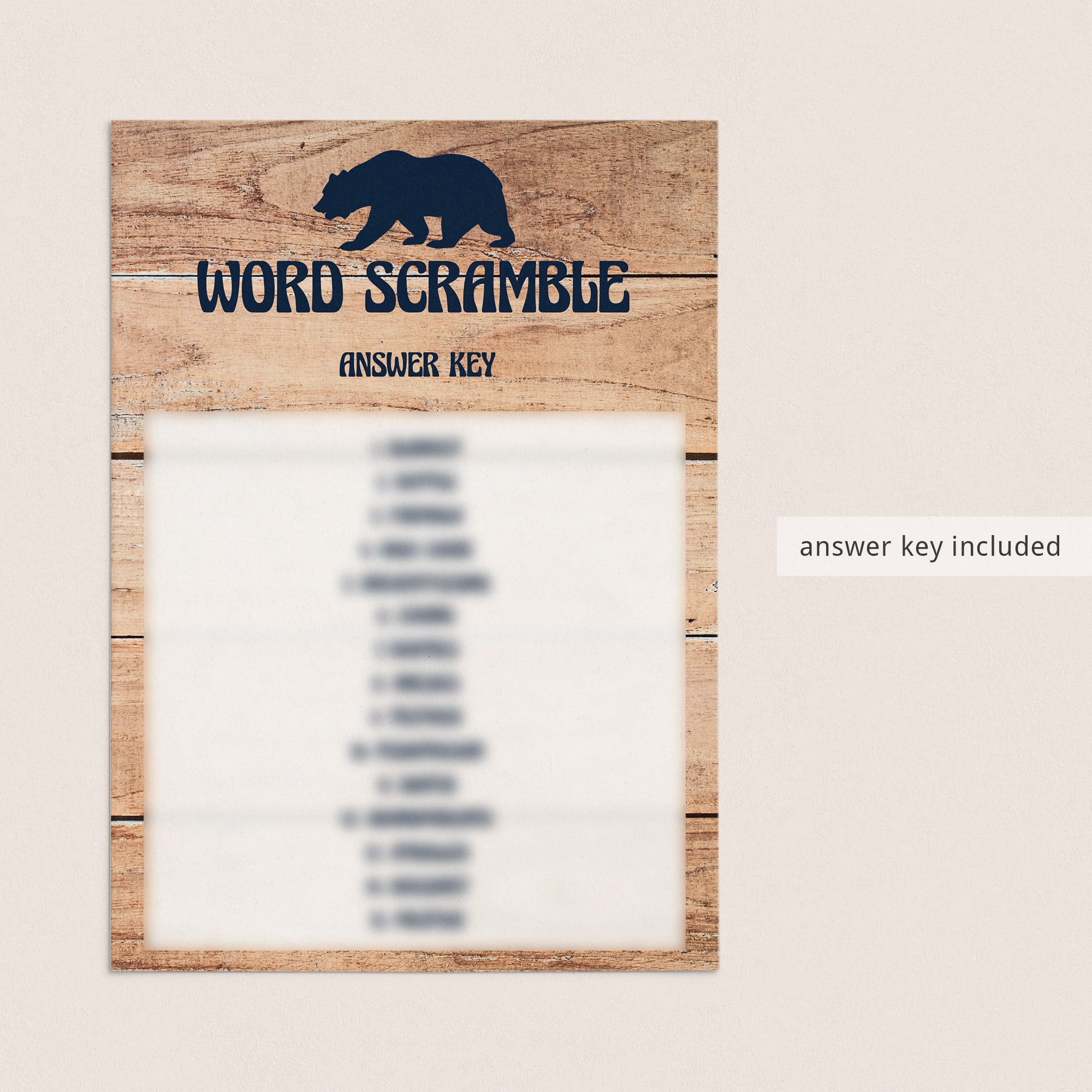 Baby word scramble answers printable by LittleSizzle