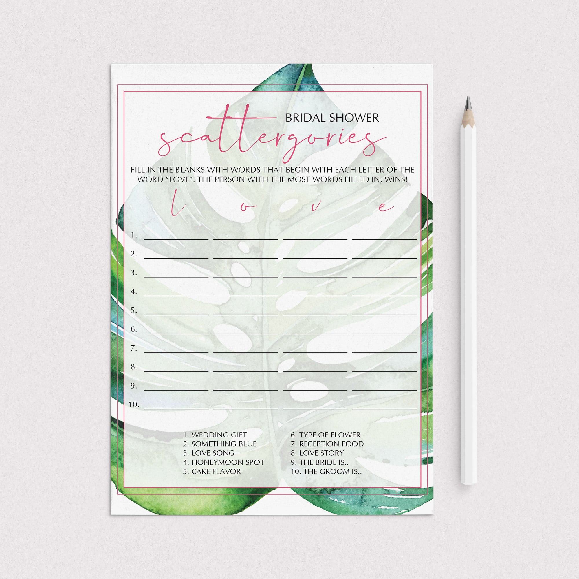 best summer bridal shower game ideas