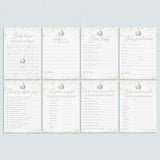 Floral Pumpkin Baby Shower Games Pack Instant Download by LittleSizzle