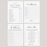 Adult Men Birthday Party Games Bundle Printable by LittleSizzle