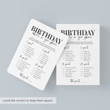 Born in 1938 87th Birthday Party Games Bundle For Men