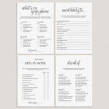 Adult Birthday Party Games Pack for Women Printable by LittleSizzle