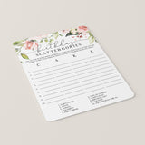 Blush Floral Girl Birthday Party Games Bundle