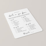 Birthday What's On Your Phone Game Card Printable
