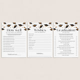 Black and Gold Graduation Games Pack Printable by LittleSizzle