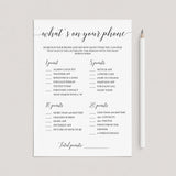 Modern baby shower game whats on your phone by LittleSizzle