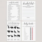 DIY Games for Baby Shower Black and White by LittleSizzle