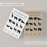 Rustic baby animal game by LittleSizzle