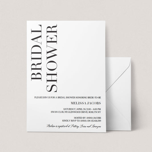 Minimalist wedding party invitation by LittleSizzle