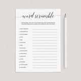 Wedding word scramble game by LittleSizzle