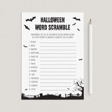 Halloween Word Scramble with Answers Printable Instant Download by LittleSizzle