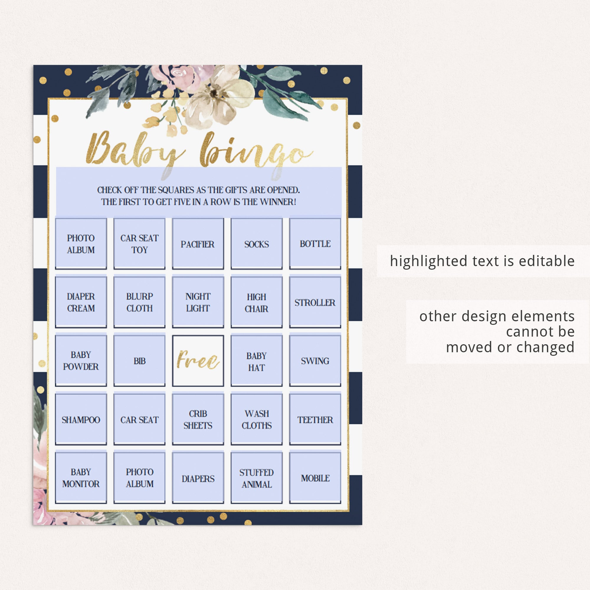 Editable baby shower games for girl by LittleSizzle
