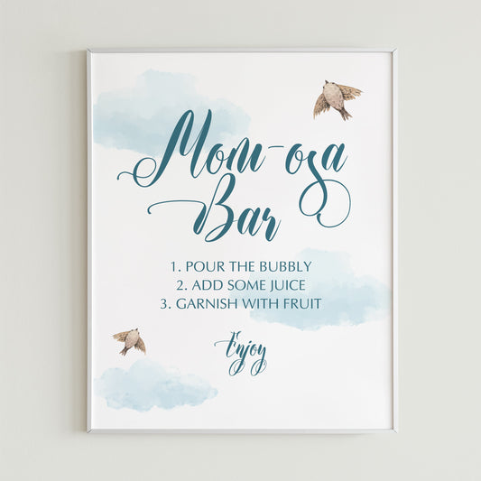 Baby boy shower decorations momosa bar printable hot-air-balloon-baby-shower