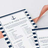 whats in your purse game printable