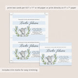 Elephant Boy Baby Shower Invitation Template