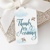 Printable blue clouds favor tags for boy shower by LittleSizzle