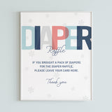 Red and blue baby sign for diaper raffle by LittleSizzle
