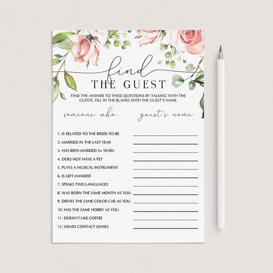 blush bridal shower icebreaker game ideas