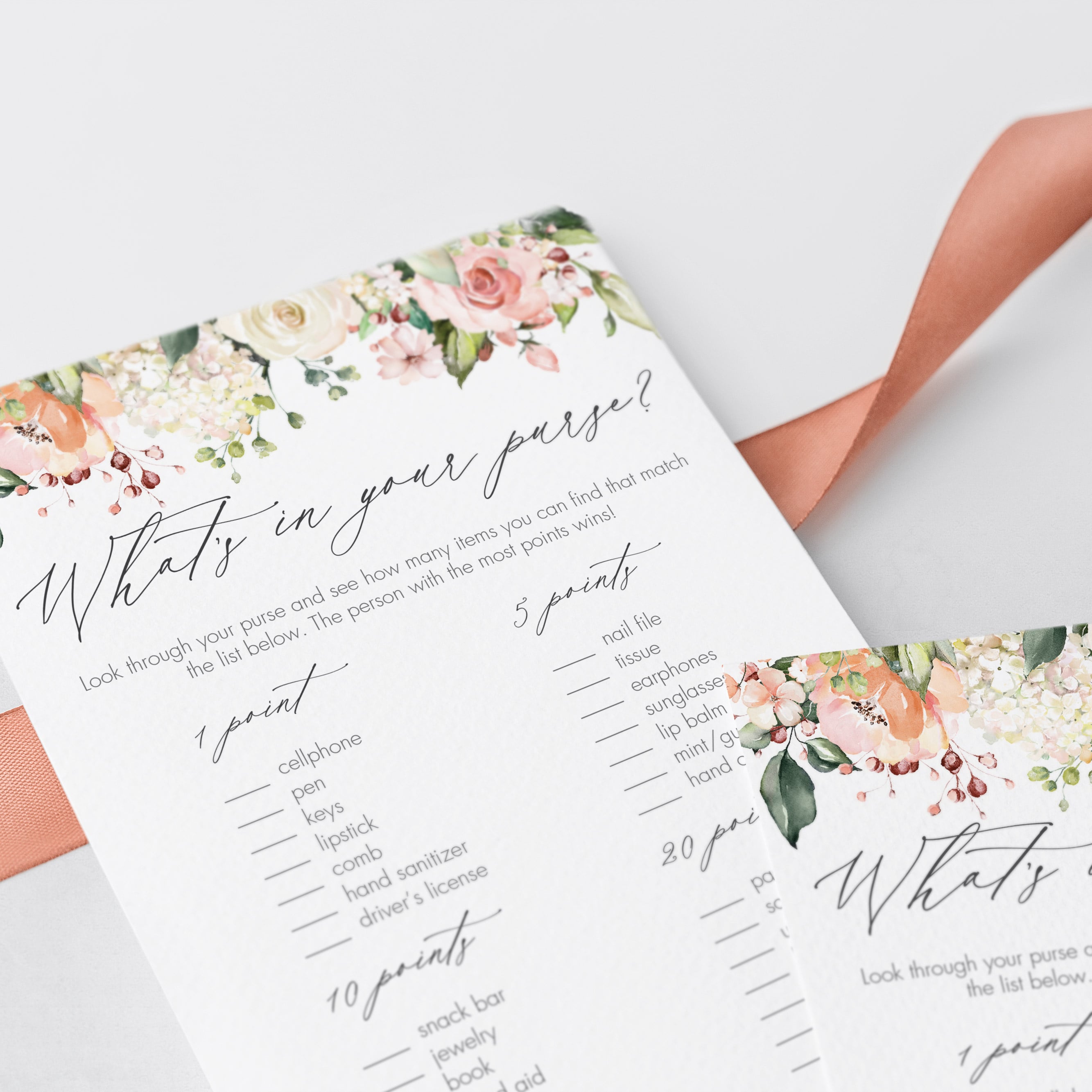 blush roses bridal shower activities ideas