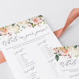 blush roses bridal shower activities ideas