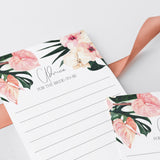 Summer Bridal Party Advice Cards Printable