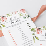 Coed Baby Shower Game Baby Traits Printable
